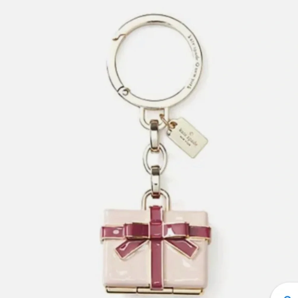 kate spade New York Pink Gift Box Keychain